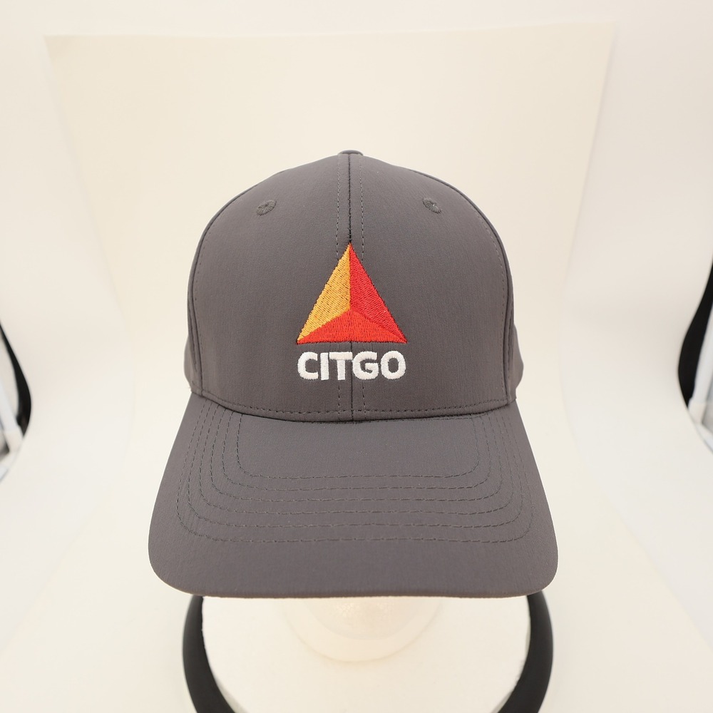 Citgo Gas Station Logo Performance Baseball Cap Grey Adjustable Hat